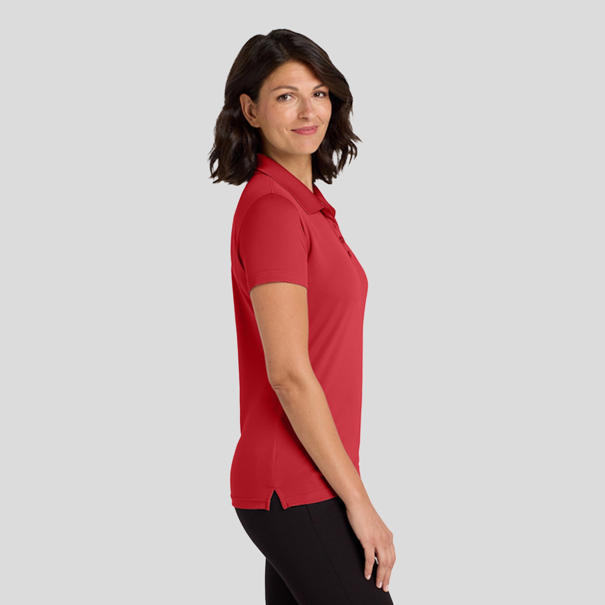 Women's Dry Zoneยฎ UV Micro-Mesh Polo | Rich Red